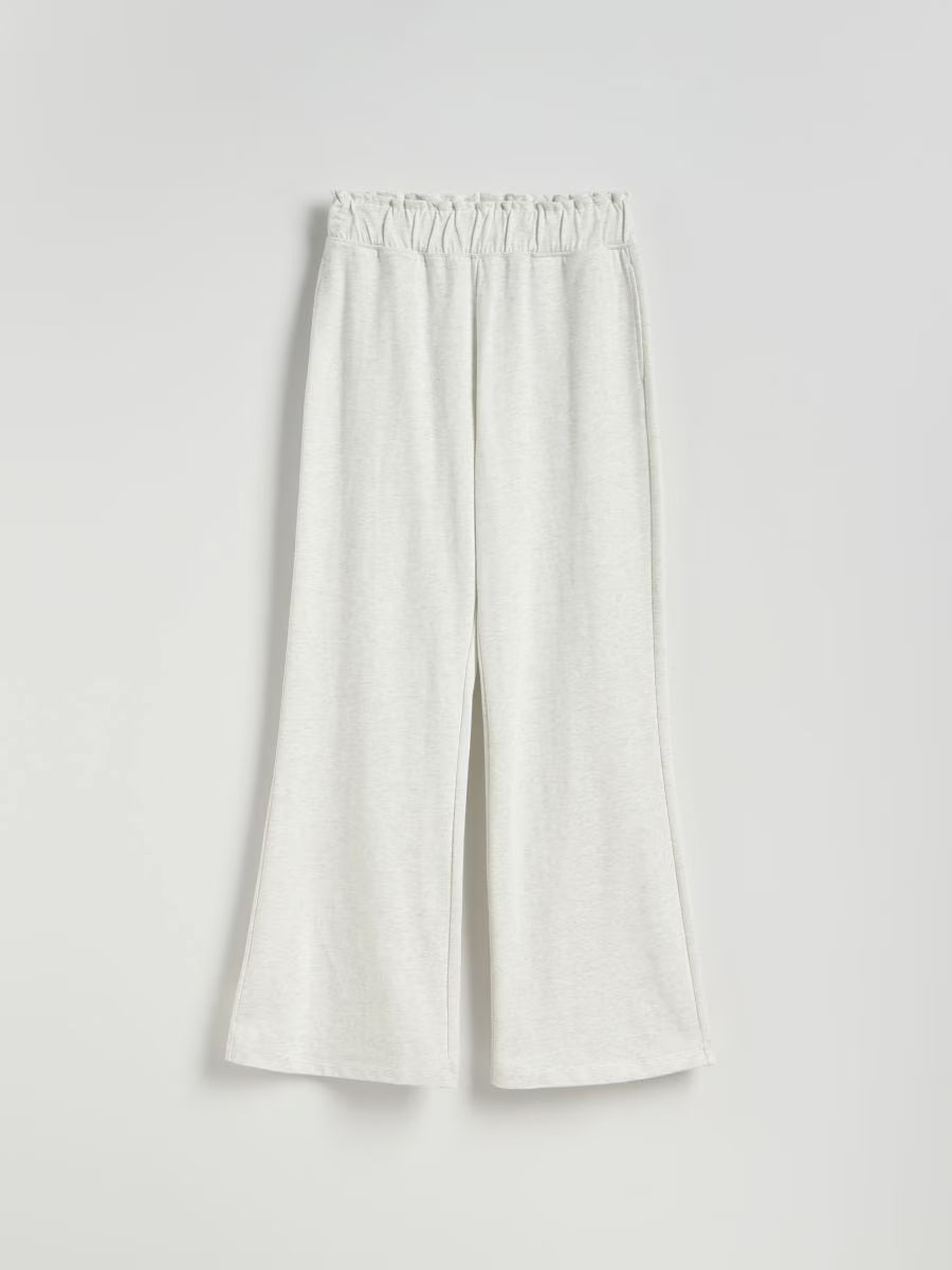 Utsvängda joggingbyxor -ljusgrå