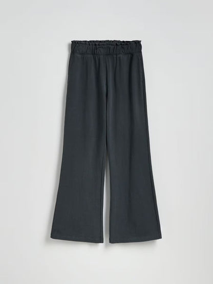 Utsvängda joggingbyxor -mörkgrå